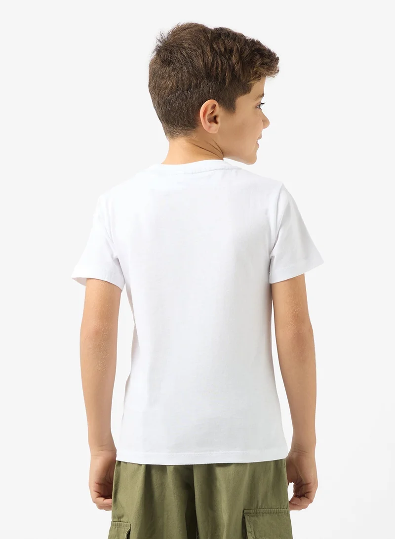 LACOSTE Kids Logo Crew Neck T-Shirt