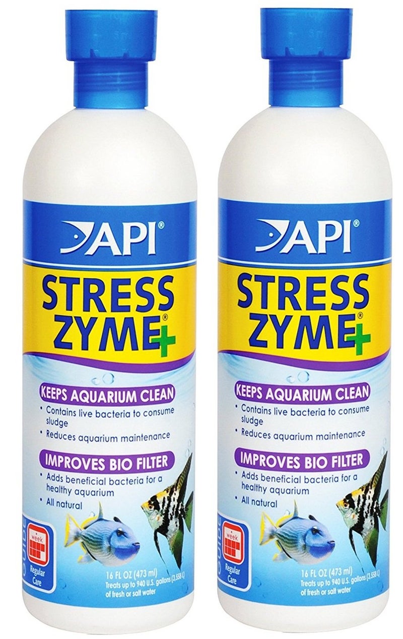 API Stress Zyme Freshwater and Saltwater Aquarium Cleaning Solution (2 Pack / 16-Ounce) - Image 3