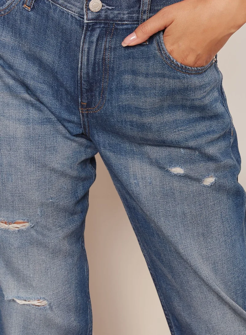 Calvin Klein Jeans Ripped Boyfriend Jeans