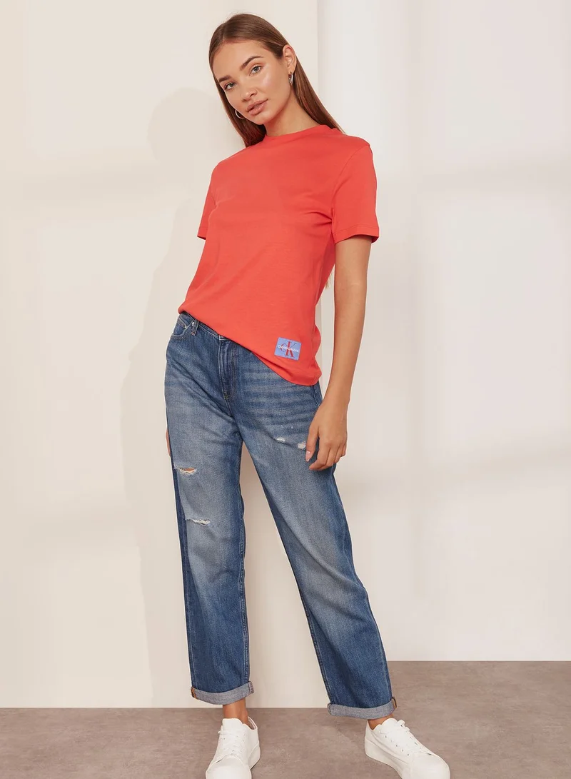Calvin Klein Jeans Ripped Boyfriend Jeans