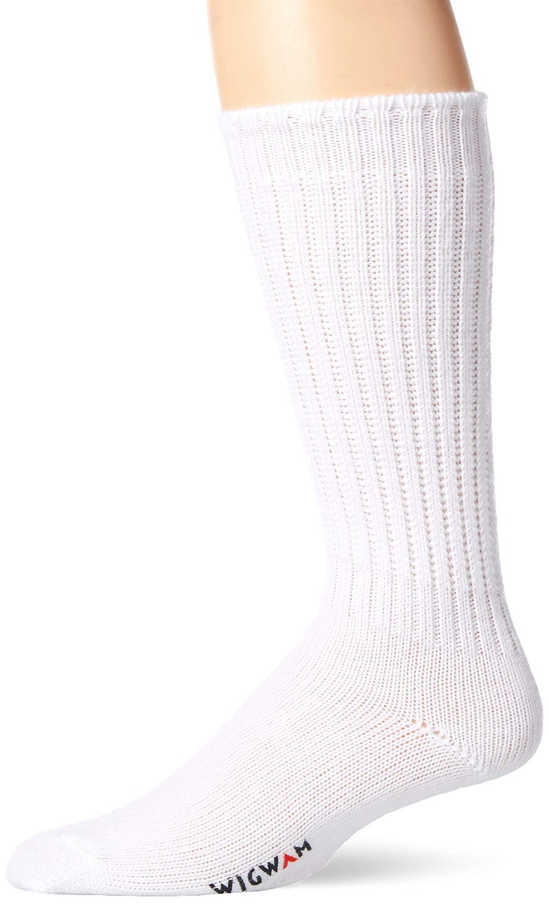 Wigwam 622 Classic Lightweight Acrylic Socks, White, MD - Image 1