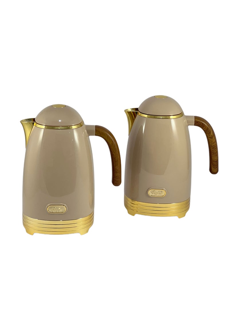 Homemaker Flask 1/1L 2 Pieces Stainless Steel Flask Set – Premium Hot & Cold Beverage Flasks | Long-Lasting Insulated Design  - Image 1