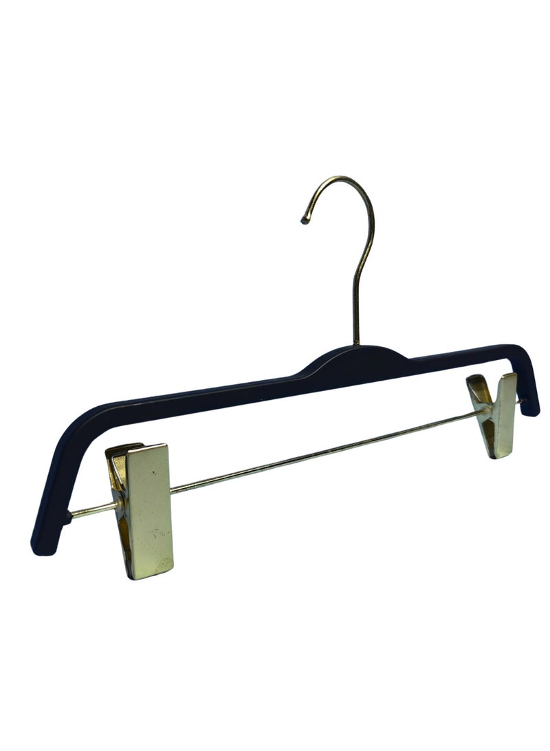 أورتوك 12 قطعة شماعات بلاستيكية مع خطاف قابل للفصل، شماعات ملابس مانعة للانزلاق بزاوية 360 درجة، شماعات شريطية موفرة للمساحة، شماعات عرض التنورة للملابس الداخلية والسراويل والقمصان والسراويل والجينز 38 × 19 سم - Image 4