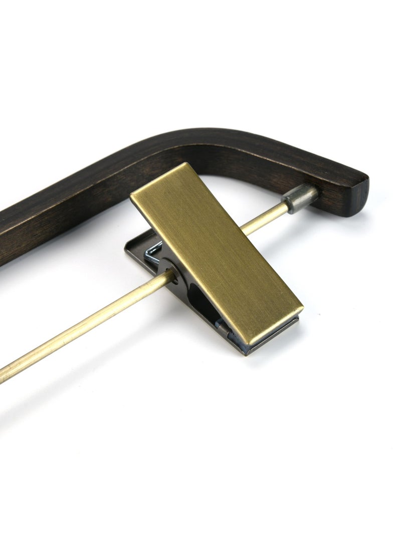 أورتوك 12 قطعة شماعات بلاستيكية مع خطاف قابل للفصل، شماعات ملابس مانعة للانزلاق بزاوية 360 درجة، شماعات شريطية موفرة للمساحة، شماعات عرض التنورة للملابس الداخلية والسراويل والقمصان والسراويل والجينز 38 × 19 سم - Image 5