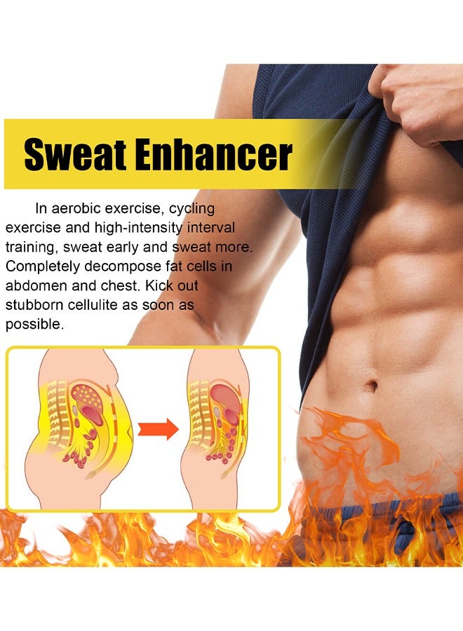 OUHOE Cellulite Burning Cream, Sweat And Fat Burning Cream, Hot Cream Cellulite And Fat Burner, Slimming Waist, Belly Slimming Cream, Sweat Cream For Women Men Weight Loss, 40G - Image 3