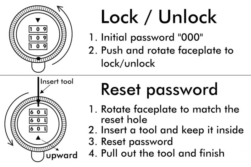 Smart Digital Door Lock Zinc Alloy Keyless Entry For Bedroom Kitchen Bathroom Black 80mm - Image 4