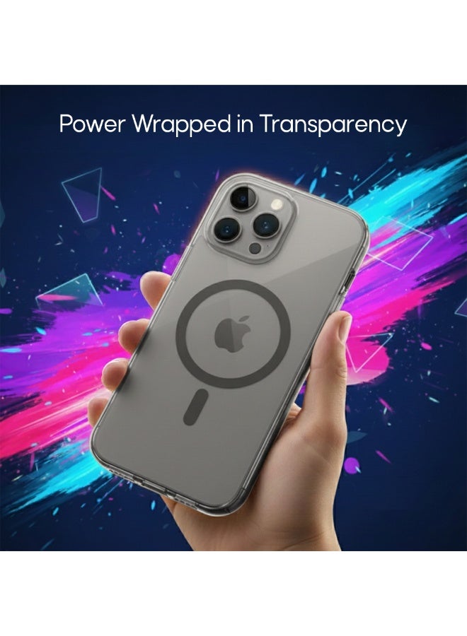 أزتك غطاء آيفون 13 برو مغناطيسي هجيني باللون الأسود المطفي تصميم نحيف مع ظهر أكريليك حماية من السقوط بمعيار عسكري مقاوم للخدوش زوايا Air Guard ممتصة للصدمات حماية للكاميرا متوافق مع MagSafe وHaloLock كفر خفيف وقوي لآيفون 13 برو - Image 2