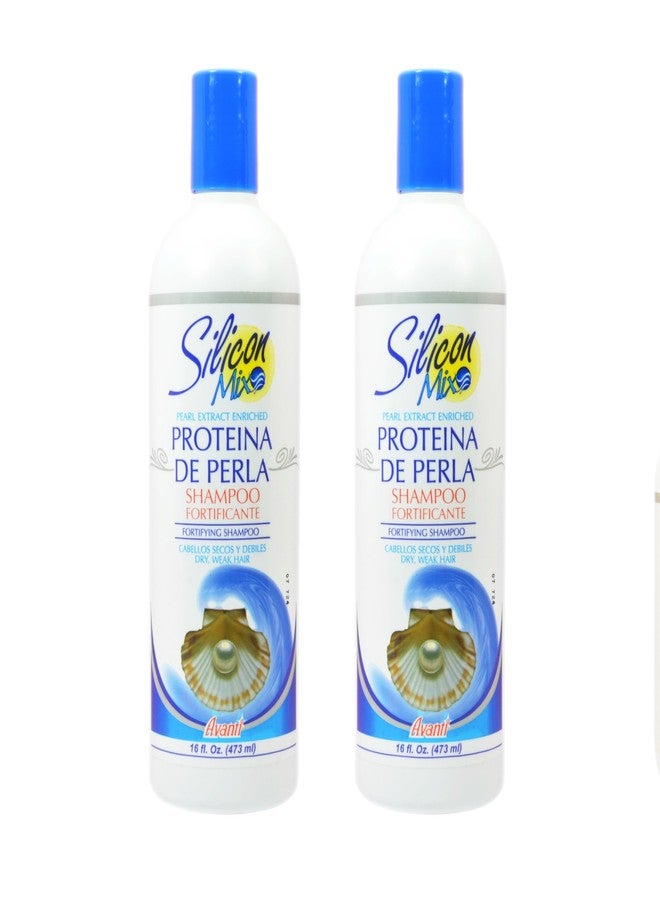 Silicon Mix Proteina De Perla Shampoo 16oz "Pack of 2"