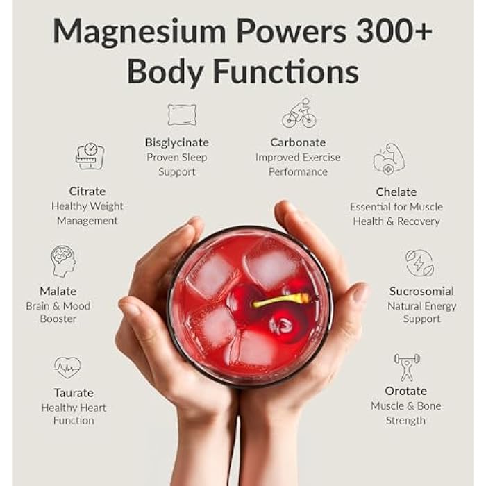 BIOptimizers Magnesium Breakthrough Drink - 8 Forms of Magnesium, Electrolytes, Sleep Health, Stress, Muscle Recovery, Heart Support | Glycinate, Citrate, Malate- Tart Cherry - Image 3