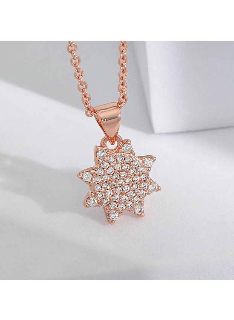 Satinior - Hamlet Comet Eight-Pointed Star Shape Titanium Steel Necklace - Image 1