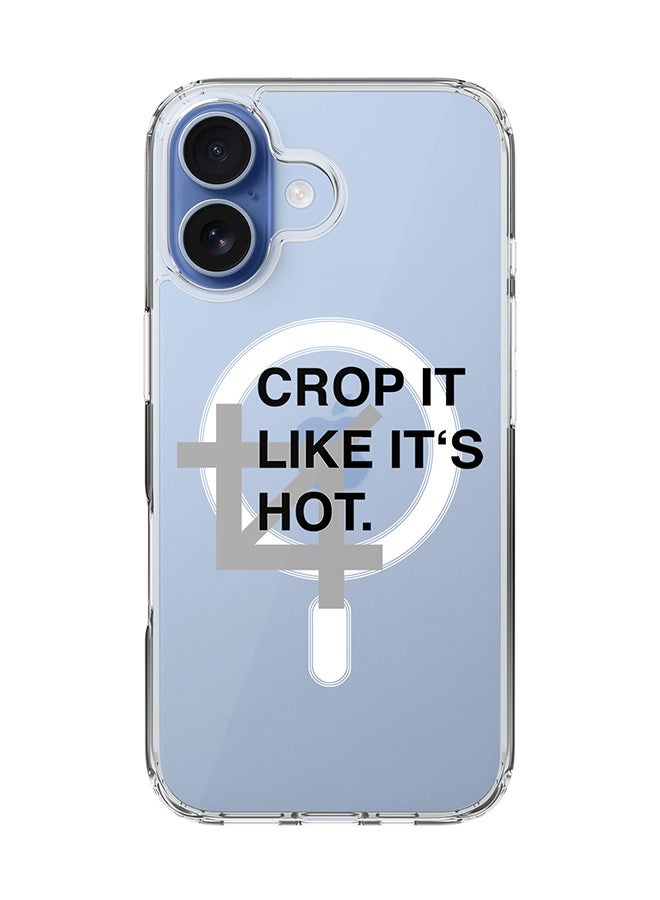 Stylizedd Classic Clear MagSafe Case for iPhone 17 , Hybrid Soft Case Flexible Edges Anti Drop TPU PC Gel Thin Transparent Cover [ Designed for iPhone 17 ] - Crop It