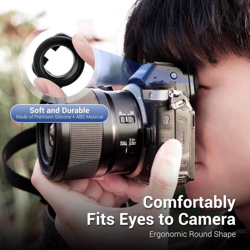 Kiorafoto كوب عين دائري Z5II Z6III Z6II Z7II DK-29، غطاء عدسة عين من السيليكون الناعم مصمم لكاميرات نيكون Z6 III Z5 II Z5II Z7 II Z6 II Z7 Z6 Z5، بديل لكوب العين المطاطي نيكون DK-29 - Image 2