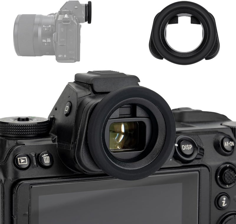 Kiorafoto كوب عين دائري Z5II Z6III Z6II Z7II DK-29، غطاء عدسة عين من السيليكون الناعم مصمم لكاميرات نيكون Z6 III Z5 II Z5II Z7 II Z6 II Z7 Z6 Z5، بديل لكوب العين المطاطي نيكون DK-29 - Image 1