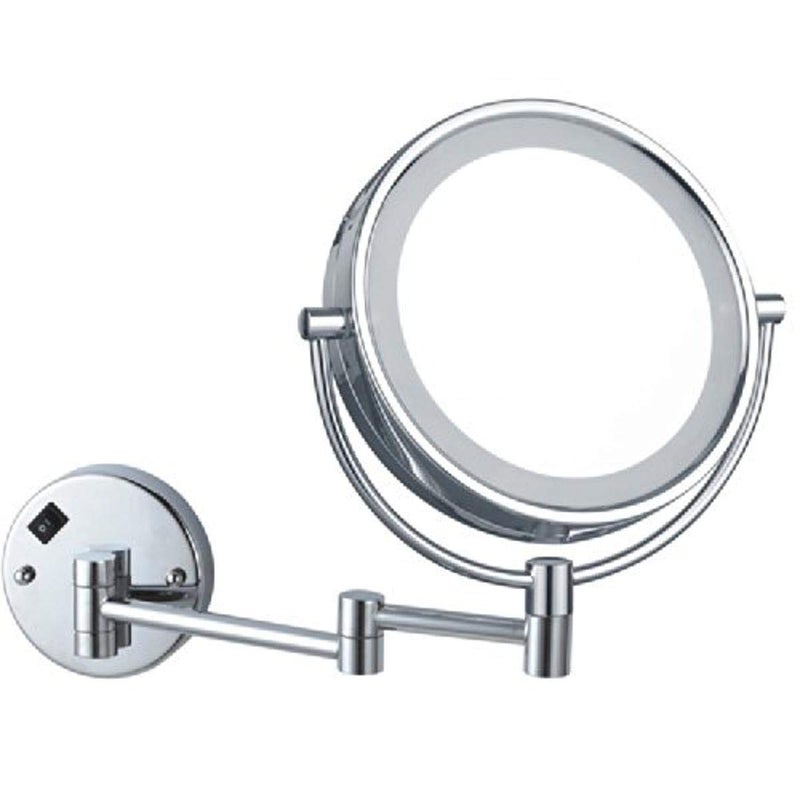 Nameeks AR7705-CR-5x Glimmer Double Face Round LED 5x Magnification Makeup Mirror, Chrome - Image 3