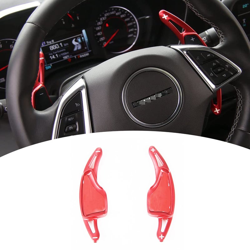 BORUIEN for Camaro Paddle Shifter Extensions, Aluminum Alloy Paddle Shifter for Chevrolet Camaro 2017+ (Shifter Handle Cover)