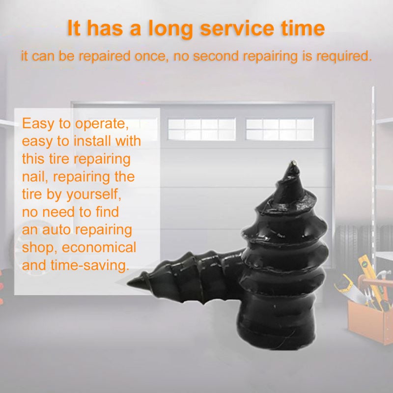 Tire Repair Nail: Large Size - High Temperature Resistant Rubber Tire Plug for Automotive Motorcycle Truck Bus Agricultural Tire Puncture Fix - Image 4