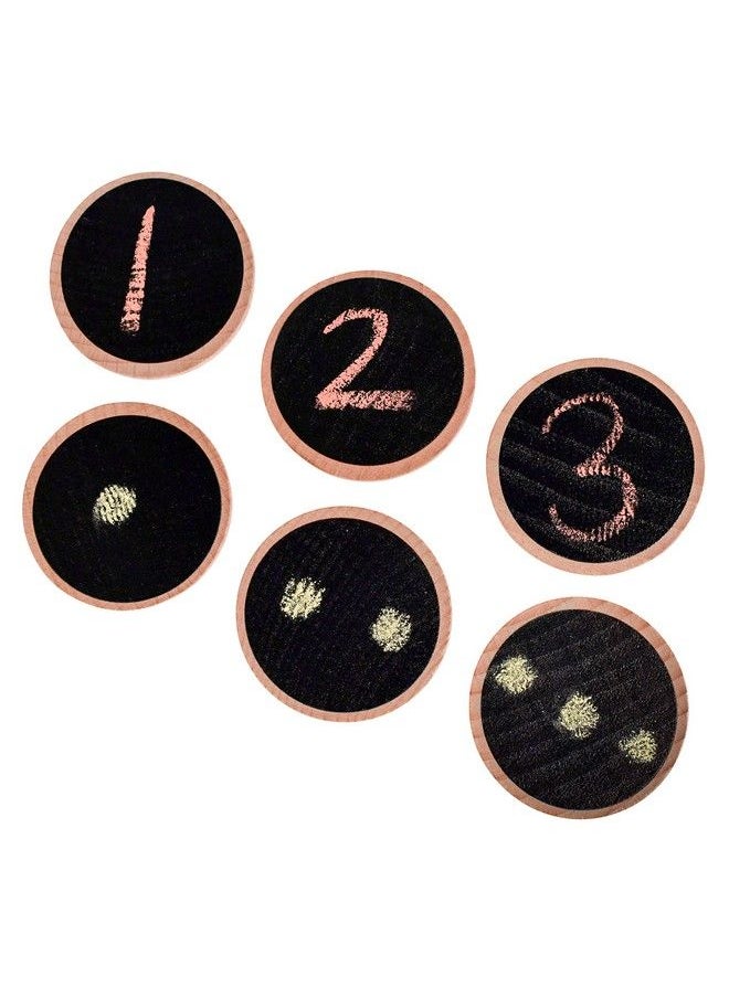 Matching Pairs Create Play Set Of 20 Ages 2+ Wooden Memory Game For Preschoolers & Elementary Aged Kids Blackboard Surfaces To Draw Numbers, Shapes & Illustrations  - Image 4