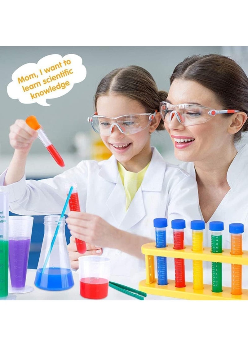 KASTWAVE Kids Science Experiment Kit with Goggles Scientist Coat Costume Laboratory Set Scientist Pretend Play Toys Educational Learning Scientific Toys Gift for 3+ Girls Boys Kids - Image 2