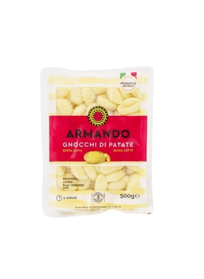 Armando Potato Gnocchi 500g | Authentic Italian | No Eggs No Milk | Ready in 2 Minutes - Image 1