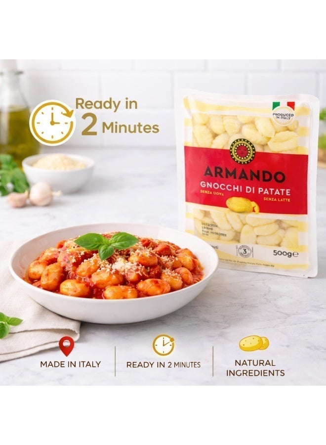 Armando Potato Gnocchi 500g | Authentic Italian | No Eggs No Milk | Ready in 2 Minutes - Image 2