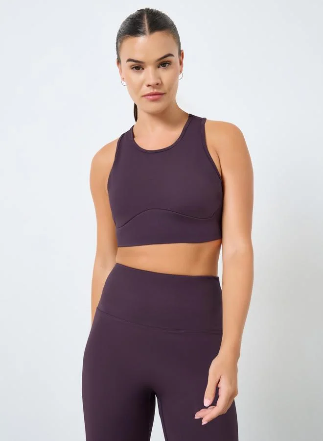 ستايلي اكتيف طقم رياضي: حمالة صدر بقصة ريسر باك مع ليجن