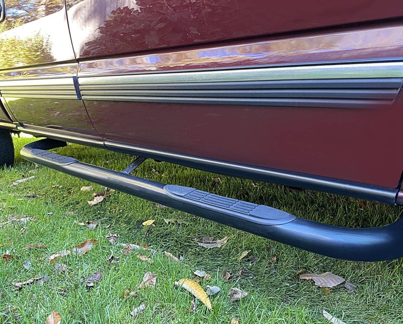 ECOTRIC Rocker Panel Guard Trail Armor Compatible with 1999-2006 Chevy Chevrolet Silverado/GMC Sierra 1500 2500 3500 2007 Chevy Chevrolet Silverado 1500 2500 HD 3500 Classic Crew Cab - Image 3
