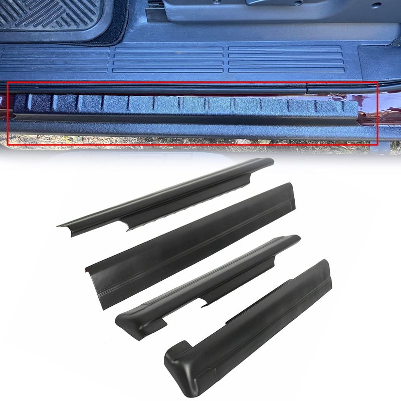 ECOTRIC Rocker Panel Guard Trail Armor Compatible with 1999-2006 Chevy Chevrolet Silverado/GMC Sierra 1500 2500 3500 2007 Chevy Chevrolet Silverado 1500 2500 HD 3500 Classic Crew Cab - Image 1