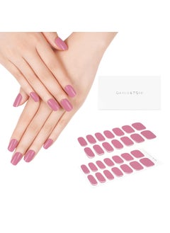 DANNI & TONI DANNI & TONI Semi Cured Gel Nail Strips (Pink Lemonade) Fuchsia Glossy Gel Nail Wraps 28 Stickers 