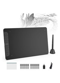 Veikk VK1060PRO Graphic Drawing Tablet – 10x6 Inch Tablet with Double Dial Design, 8192 Pressure Levels, Battery-Free Pen  - Image 1