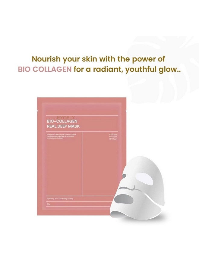 EXOFLY Bio-Collagen Real Deep Mask, Hydrating Overnight Hydrogel MaskSkin Hydrogel Mask for Deep Hydration, Pigmentation, Anti-Aging & Pore Minimizing Hyaluronic Acid, Niacinamide, Vitamin E & Centella 34g(Pack Of 1) - Image 2