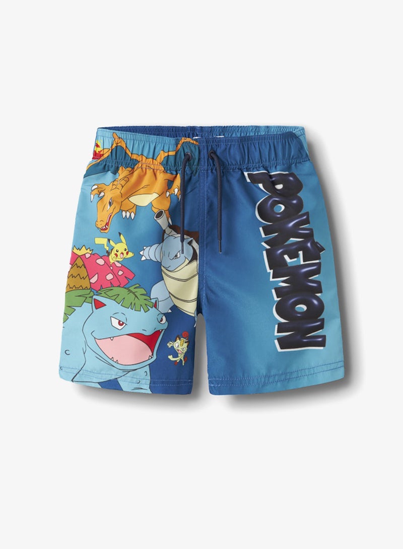 NAME IT Kids Pokemon Drawstring Swim Shorts - Image 4