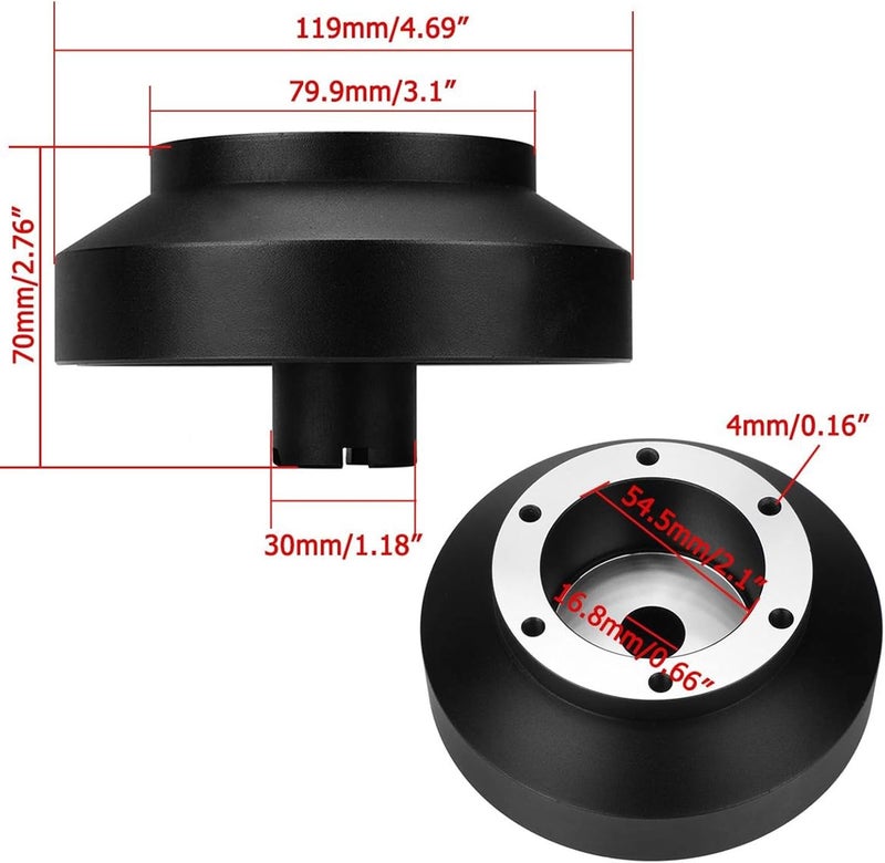 Wivplex Car Short Hub Steering Wheel Adapter - Image 2