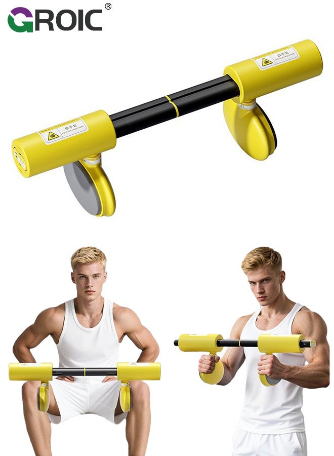 GROIC Adjustable Dual-Purpose Leg and Core Training Equipment – Multifunctional Fitness Roller for Strengthening Thighs  Core Muscles and Pelvic floor muscle - Image 1