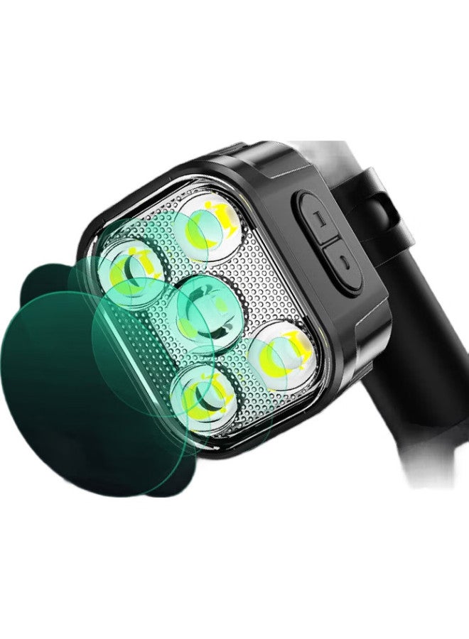 Warsun C460 Bicycle Light Night Riding Front Light Mountain Road Bike Night Riding High Beam Flashlight Riding Equipment Accessories - Image 2