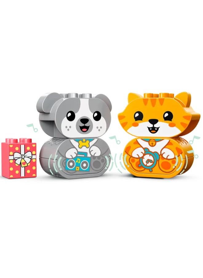 LEGO - My First Puppy & Kitten With Sounds Building Toy - 22 PCS - Image 1
