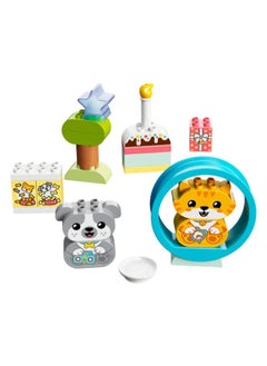 LEGO My First Puppy & Kitten With Sounds Building Toy - 22 PCS  - Image 1
