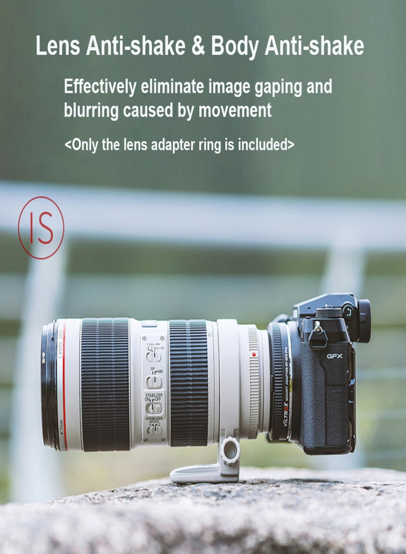 VILTROX EF-GFX Pro Auto Focus Lens Mount Adapter Ring Anti-shake EXIF Transmission Type-C Upgrade Replacement for Canon EF/EF-S Lens to Fuji GFX Medium Format Cameras - Image 2
