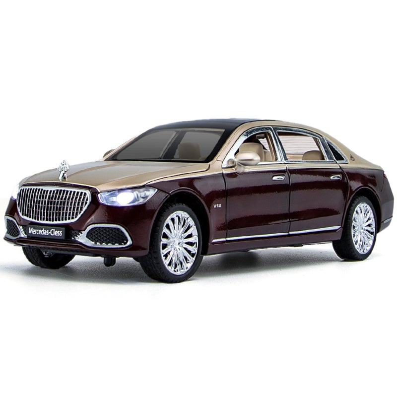 Benz Maybach S680 1:24 Scale Diecast Model Car With Pullback Action - Premium Zinc Alloy Metal SUV With Engine Sound Simulation For Home Decor - Image 1