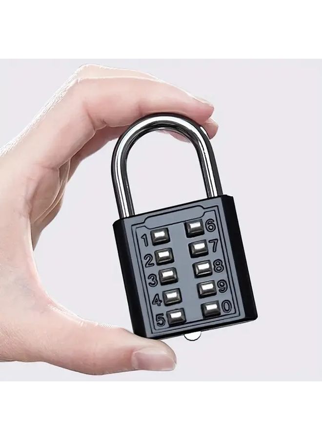 Heavy Duty Silvery 2pcs Combination Padlock 4 Digit for Luggage Bags Cabinets Travel - Image 4