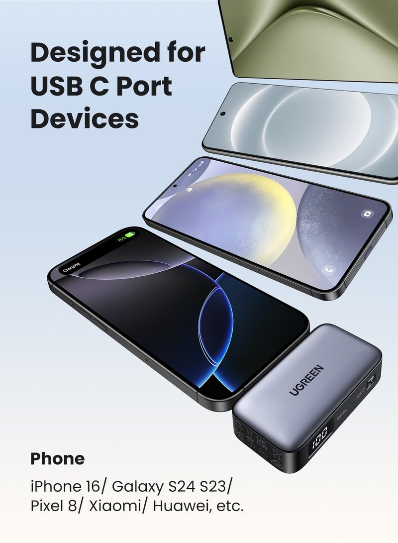 Ugreen Power Bank, Easy To Use And Carry 20W Fast Charging Backup Charger With Stand, Compatible With iPhone 16 15 Pro Max, Galaxy S24 S23 Ultra, Xiaomi Huawei OPPO - - Image 5