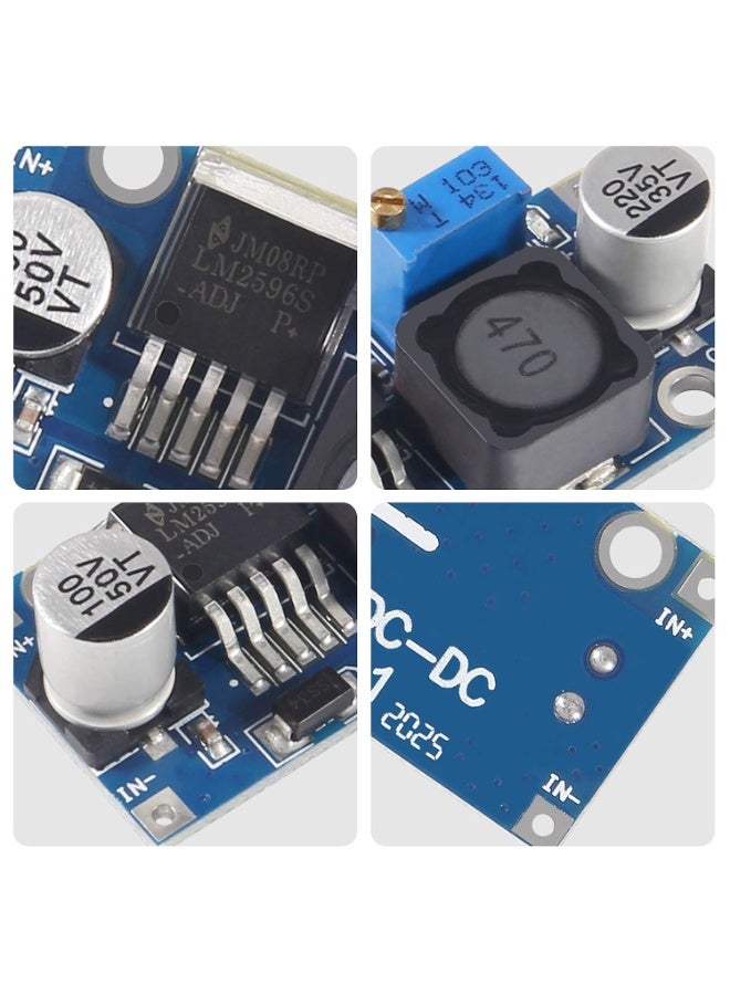 4Pack LM2596 DC-DC Buck Converter ، قابل للتعديل خطوة أسفل الجهد المنظم 3-40V إلى 1.5-35V عالية الكفاءة إمدادات الطاقة وحدة محول خفض الجهد - Image 3