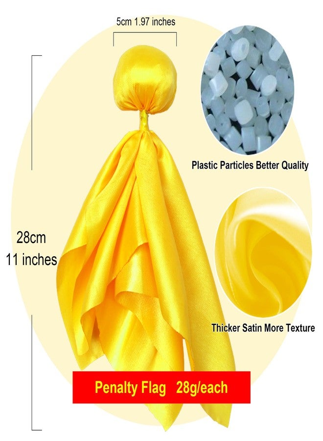 Ahuimeius 16 Pcs Yellow Penalty Flag Football Flags, Referee Flag, Lacrosse,Sports Fan for Football Games Party Accessory Referee Game Party - Image 3