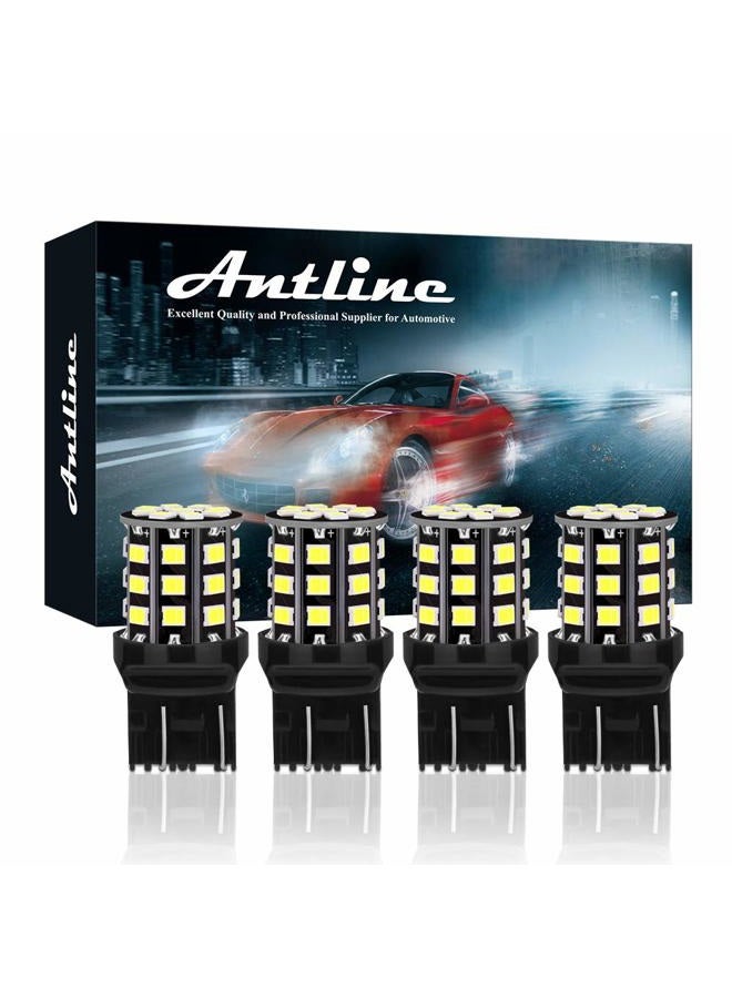 Antline 7443 7440 T20 992 7441 7444 W21W LED Bulbs White, 12-24V Super Bright 1000 Lumens Replacement for Backup Reverse Lights, Tail Brake Lights, Turn Signal Lights (Pack of 4) - Image 1