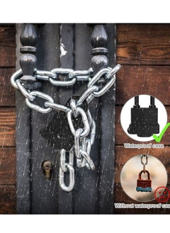 Y&D Security Padlock, 2 Piece Set with 4 Keys Waterproof Padlock Heavy-duty Cut-proof Lock Rubber for Gym Lockers, Garages, Fences, Sheds, Patios, Outdoors and Indoors (black)  - Image 3
