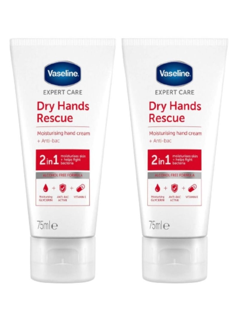 Generic Vaseline Intensive Care Antibacterial Hand Cream 75ml 2pcs  - Image 1