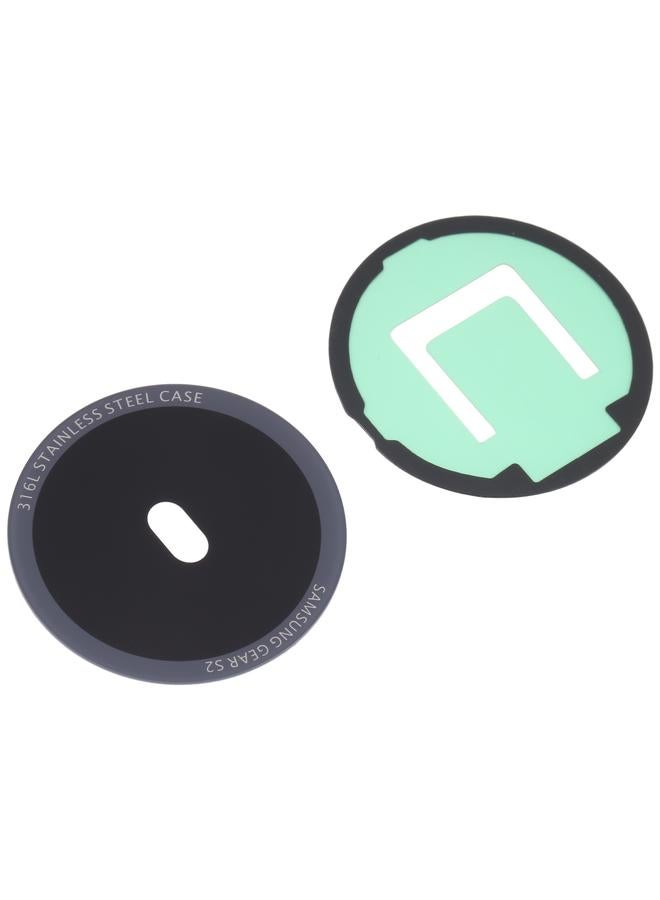 إيروريكس عدسة زجاجية خلفية لساعة سامسونج جير S2 SM-R720 (أسود) - Image 2