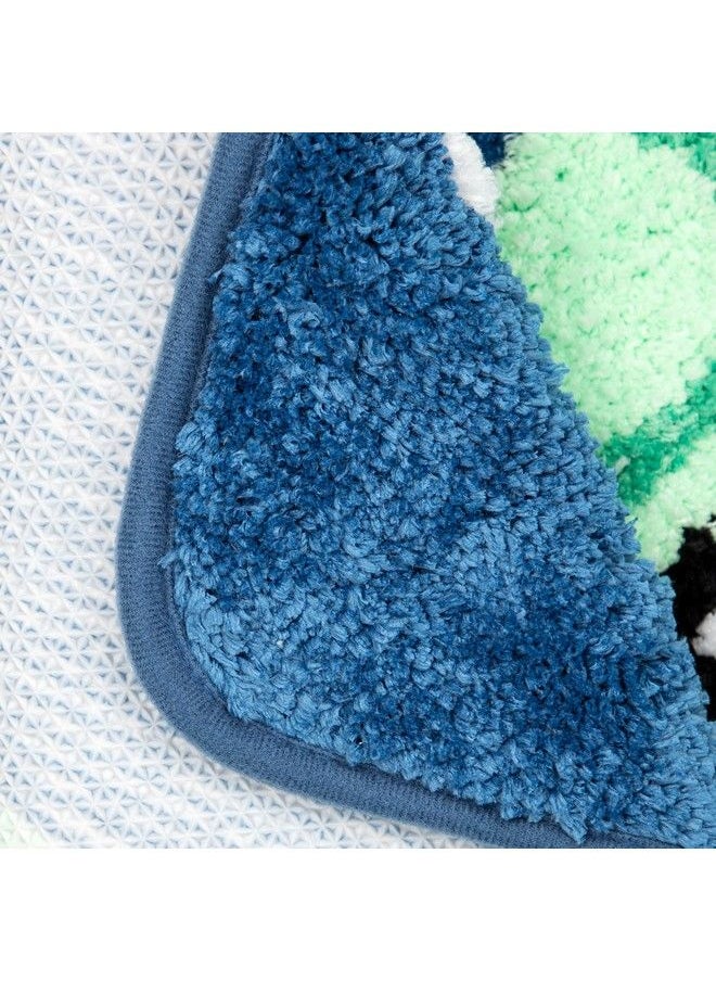 Jay Franco - Star Wars The Mandalorian Blue Space Tufted Polyester Bath Rug Kids Bath Features Baby Yoda Grogu (Official Star Wars Product) - Image 1