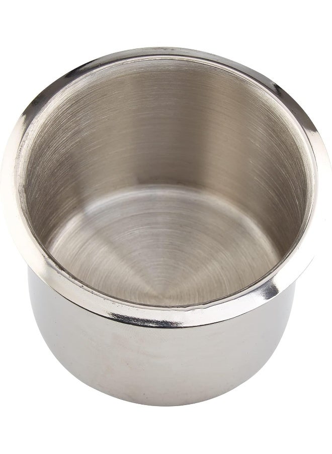 Brybelly 10 Regular Silver Drop-in Cup Holders for Poker and Card Tables- 2.3 in Tall x 3.18 in Wide, for Beer & Water Bottles, Cans - Image 4