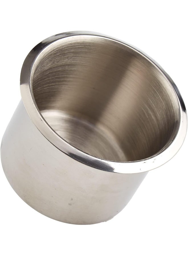 Brybelly 10 Regular Silver Drop-in Cup Holders for Poker and Card Tables- 2.3 in Tall x 3.18 in Wide, for Beer & Water Bottles, Cans - Image 3