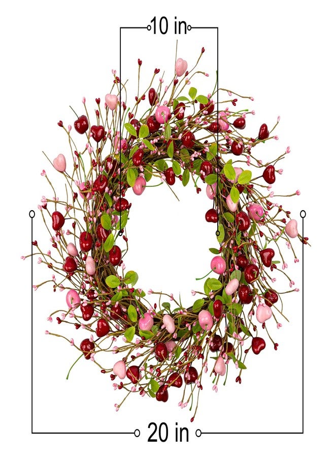 Yawwind 20 Inches Valentines Wreath - Image 5